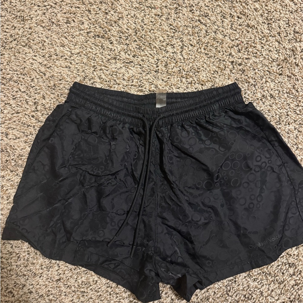 Outdoor Voices Black Athletic Shorts